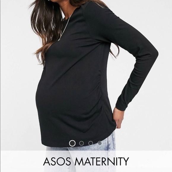 Maternity long sleeve black top. - Picture 1 of 1